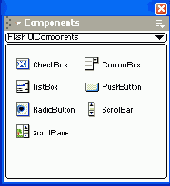 Формат панели Components