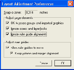 
 Layout Adjustment Preferences<br>
